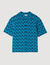 Camisa cárdigan de jacquard cuerda