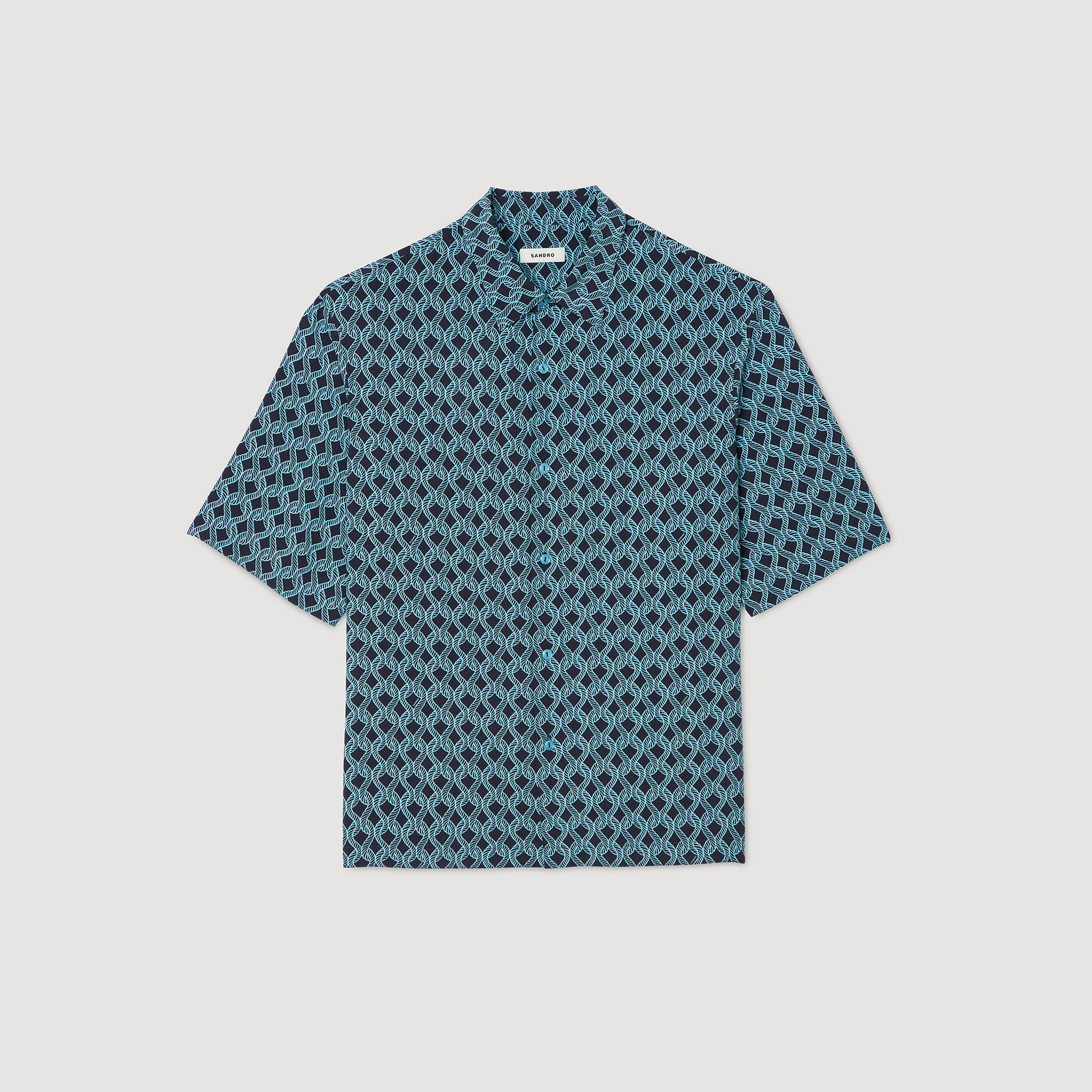 Camisa con estampado de cuerda